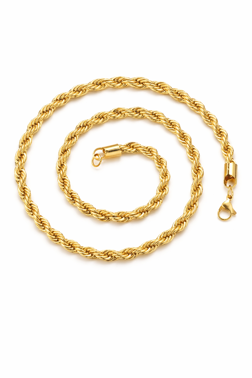 Koningsketting / Rope chain - Goldplated - 70cm - MQ54076