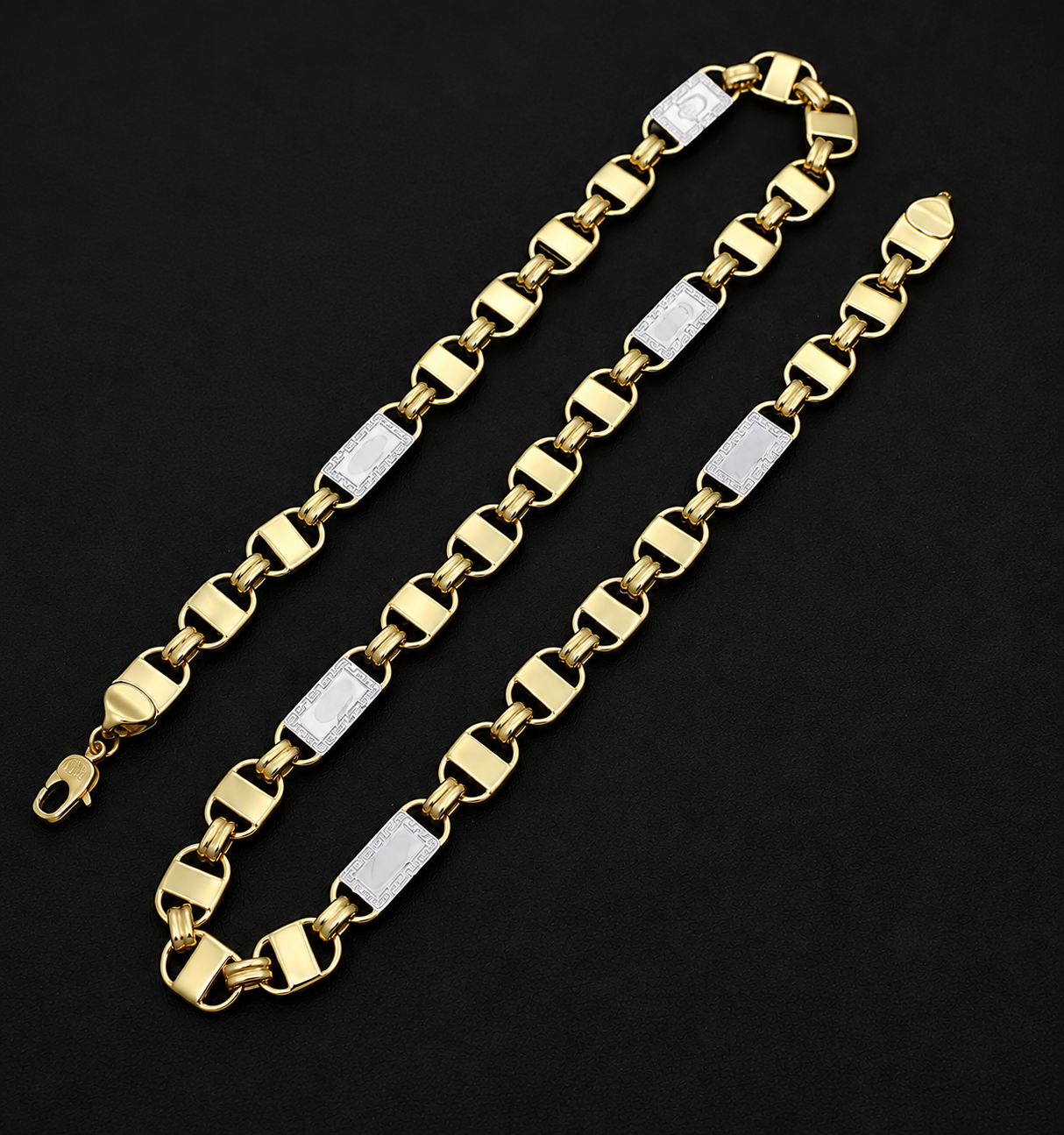 Koningsketting XL - 60cm - Goldplated - President - MQ50001