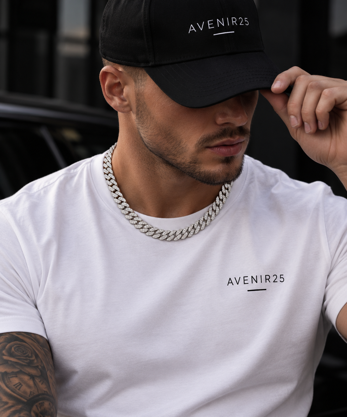 Cubanlink Ketting - 45cm - Zilver - ICED OUT - #4