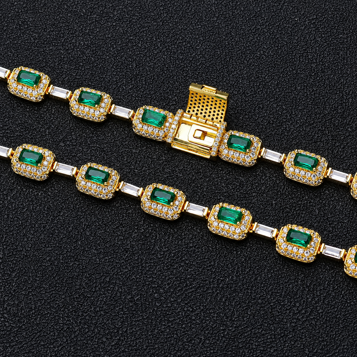 Diamant Emerald Armband - Goud - 18cm - Luxe - MQ528551