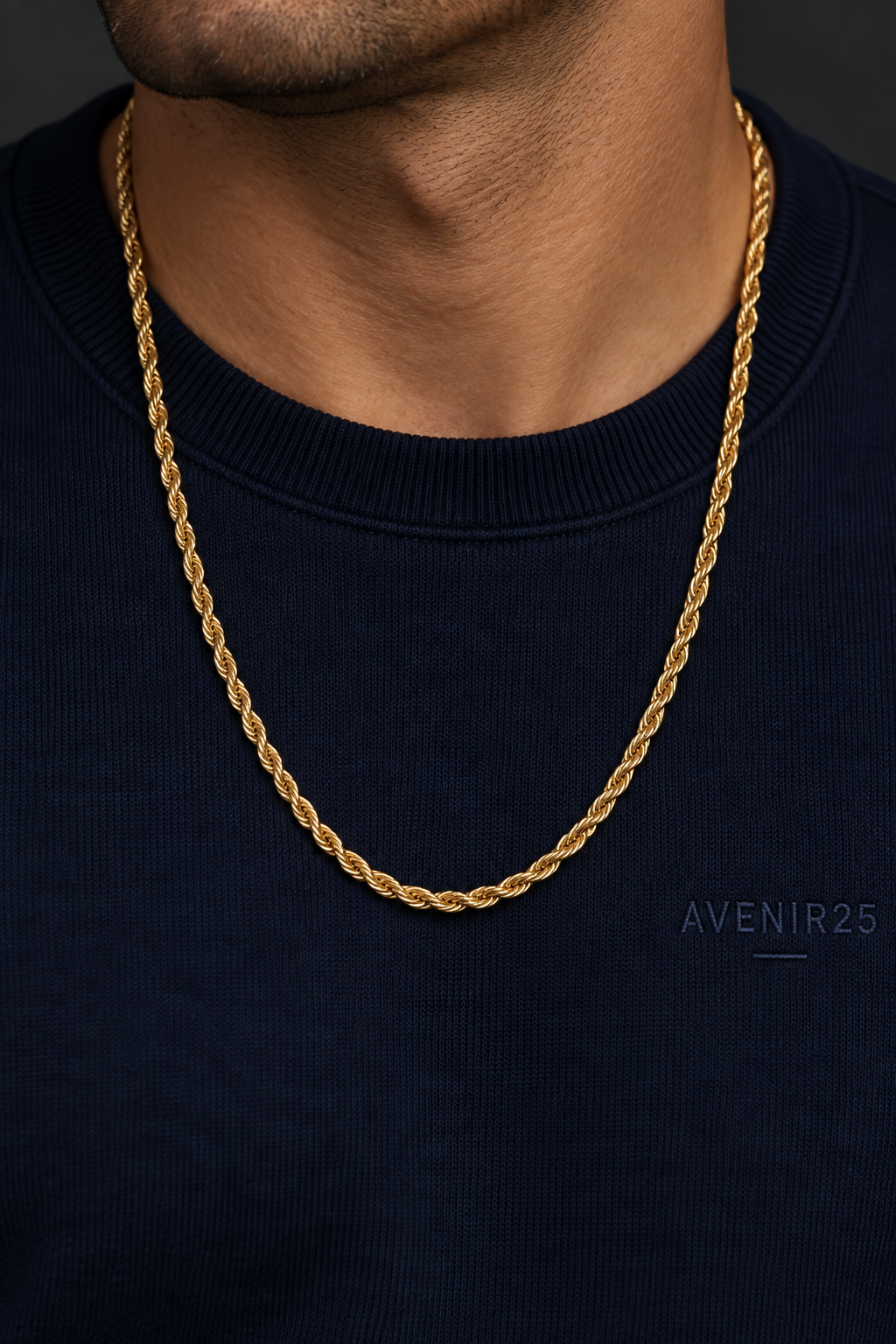 Rope chain - Ketting Goud - 70cm - #29