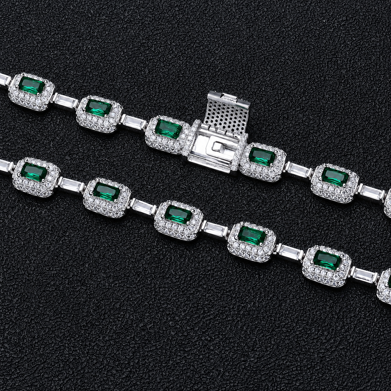 Diamant Emerald Armband - Zilver - 18cm - Luxe - MQ528551