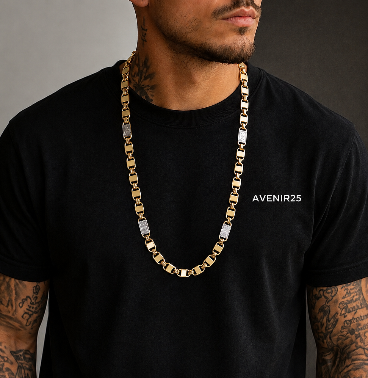Koningsketting XL - 60cm - Goldplated - President - MQ50001