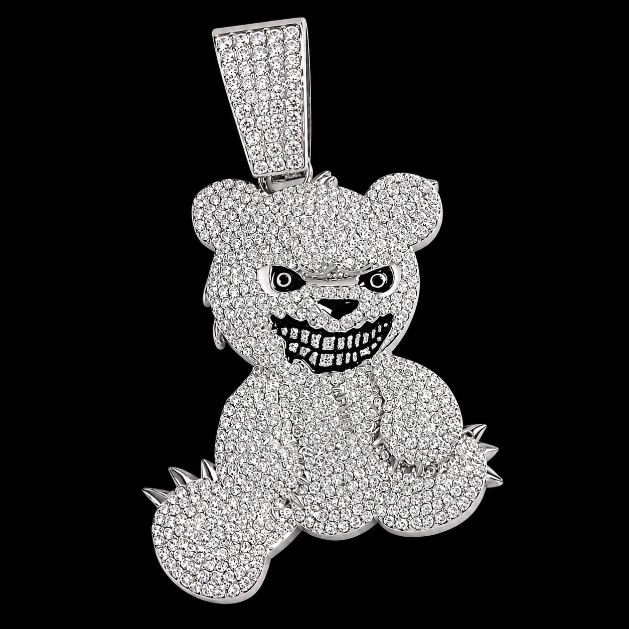 ICED OUT ANGRY BEAR - Kettinghanger - Goud - MQ50124