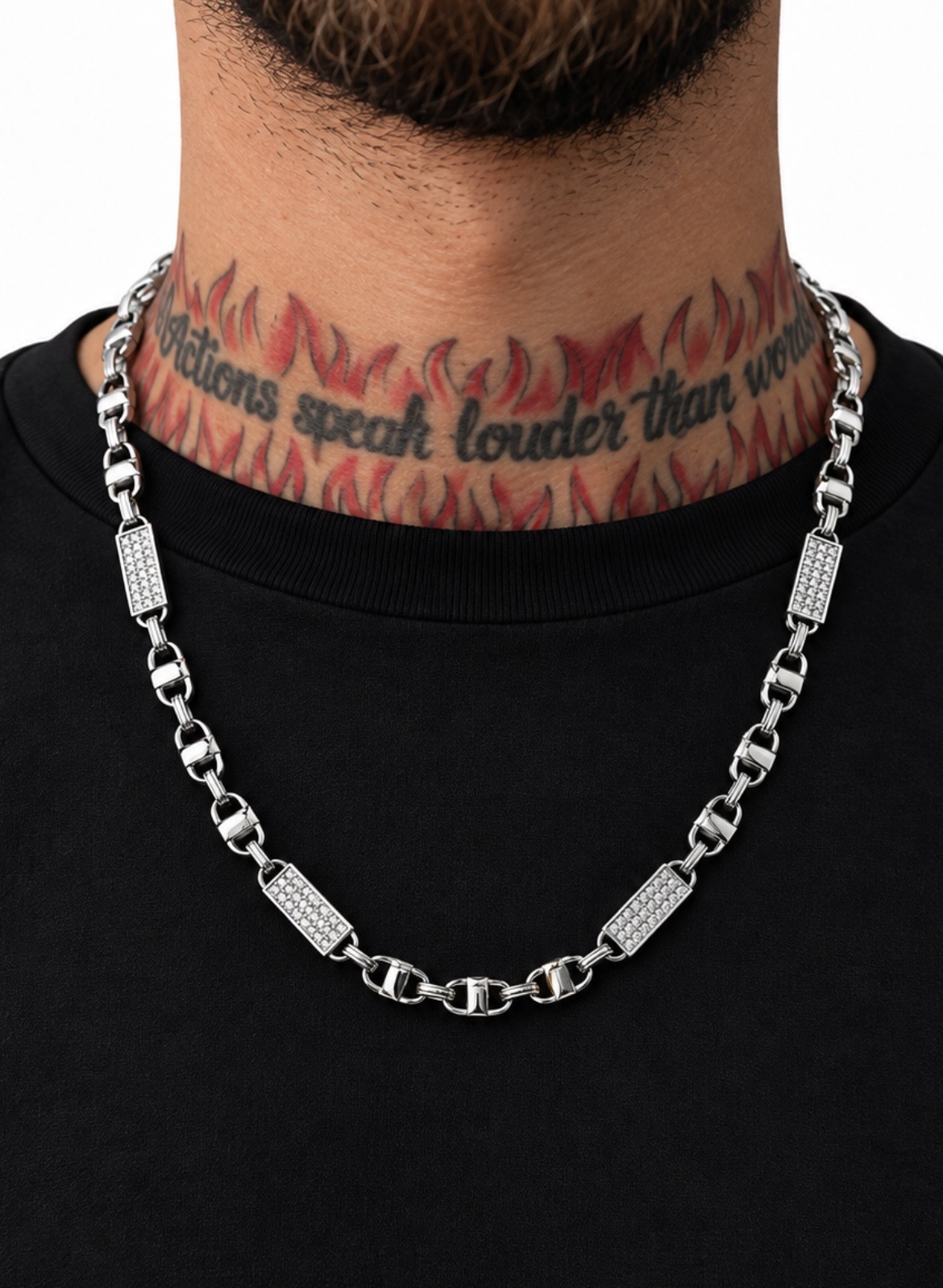 GANGSTER XL Ketting - 60cm - Zilver - President - #40