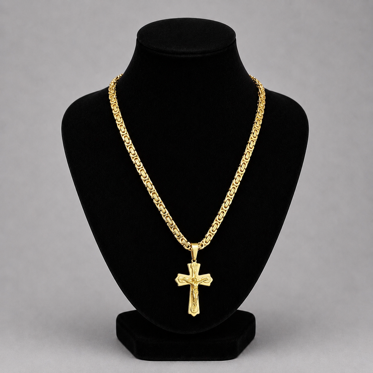 Gouden Kruis Ketting 60cm – Luxe Ketting met Kruis Hanger | Combideal - MQ204883