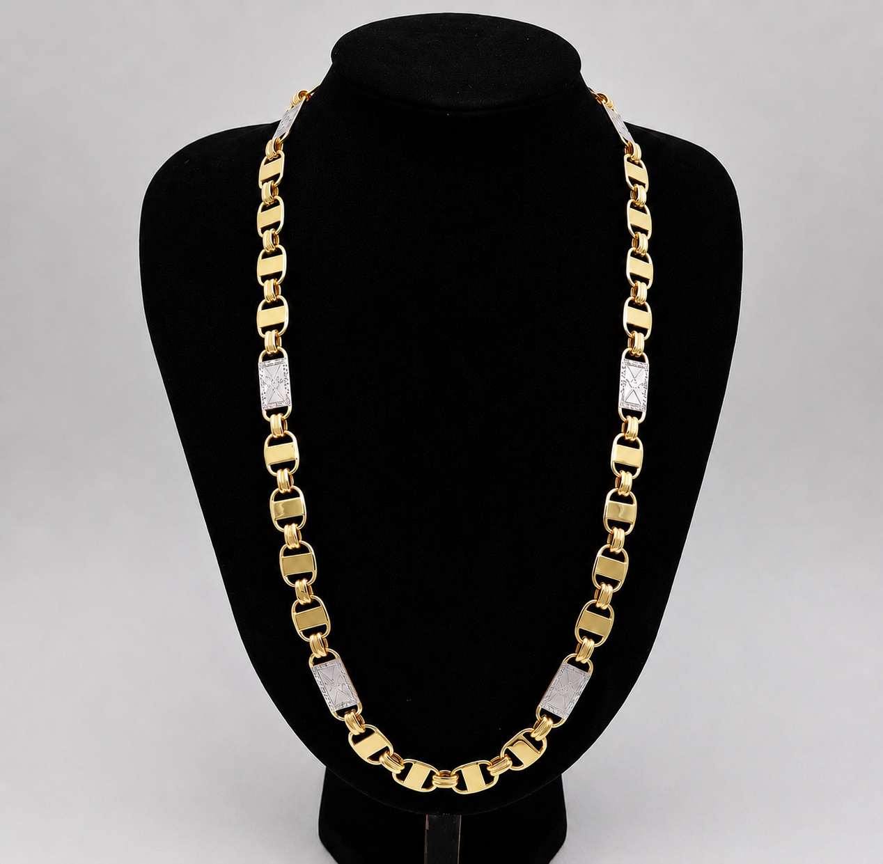 GANGSTER XL Ketting - 60cm - Goud - President - #23